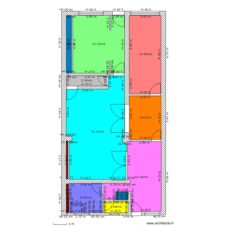 maison. Plan de 