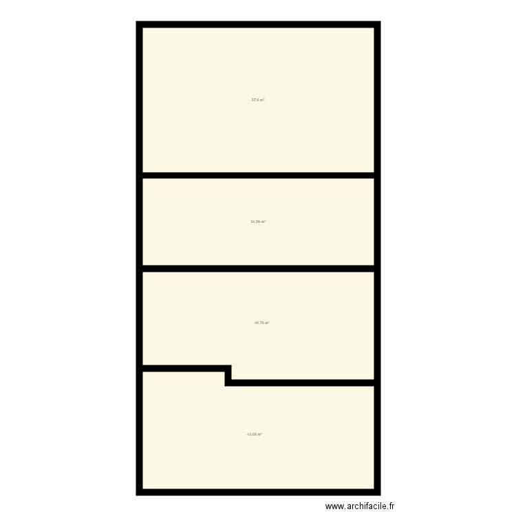 PLAN 1. Plan de 4 pièces et 176 m2