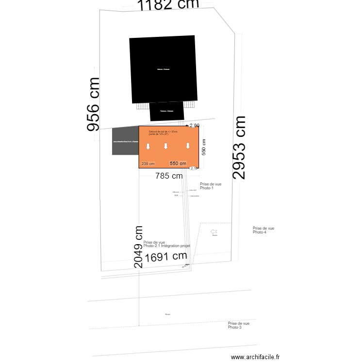 plan de masse. Plan de 0 pièce et 0 m2