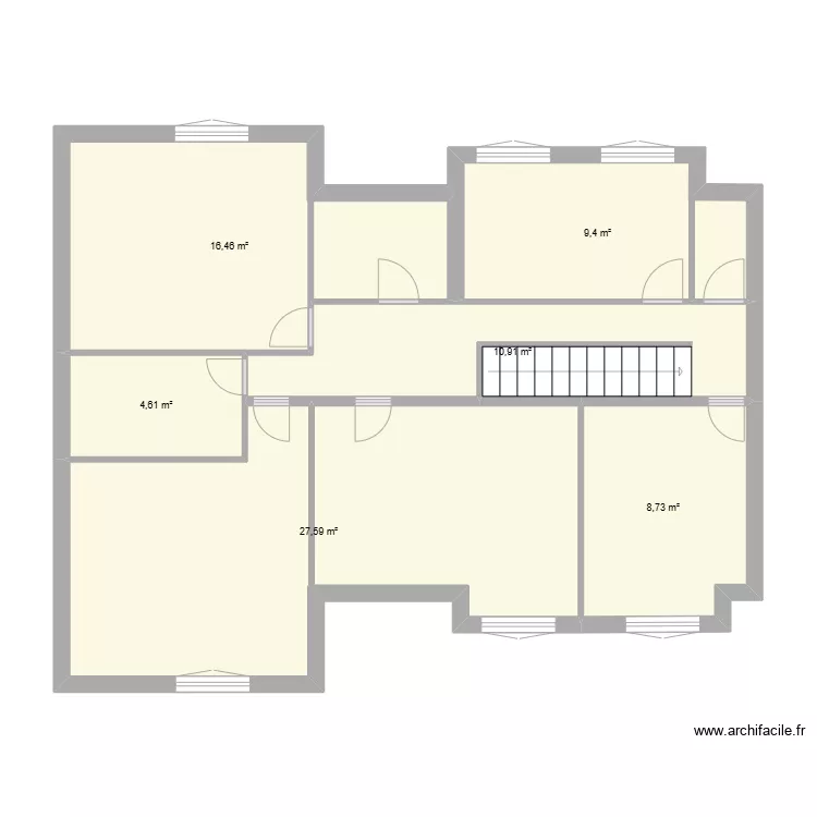 VDB 1er etage. Plan de 