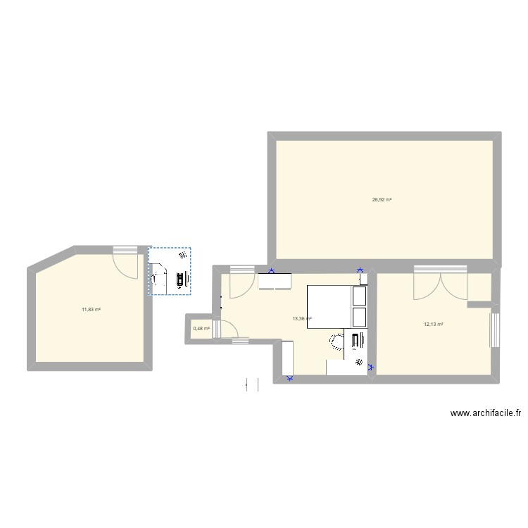 appart. Plan de 0 pièce et 0 m2