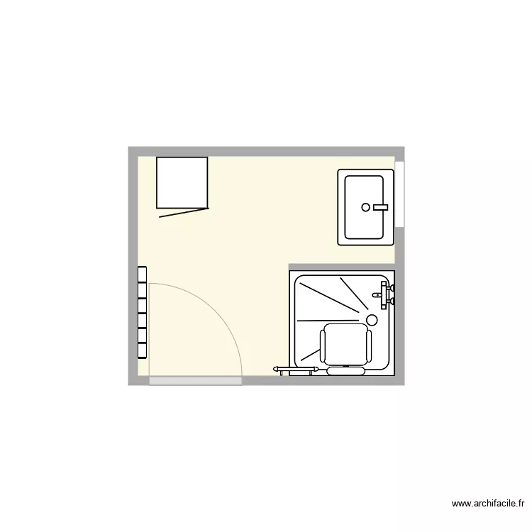 plan apr&egrave;s travaux muzellec 2bis. Plan de 