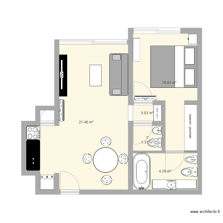 depto. Plan de 0 pièce et 0 m2