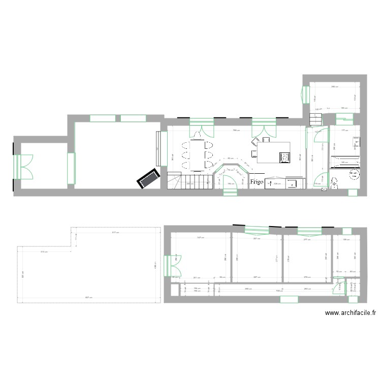 PLAN NAY 1 . Plan de 17 pièces et 142 m2