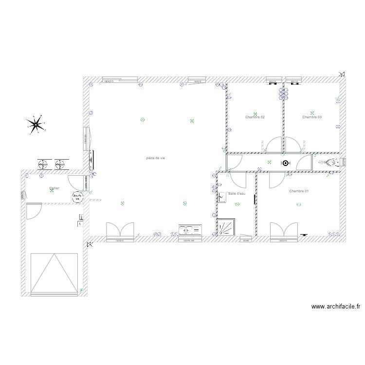 Plan OC RESIDENCE ELECTRICITE. Plan de 0 pièce et 0 m2