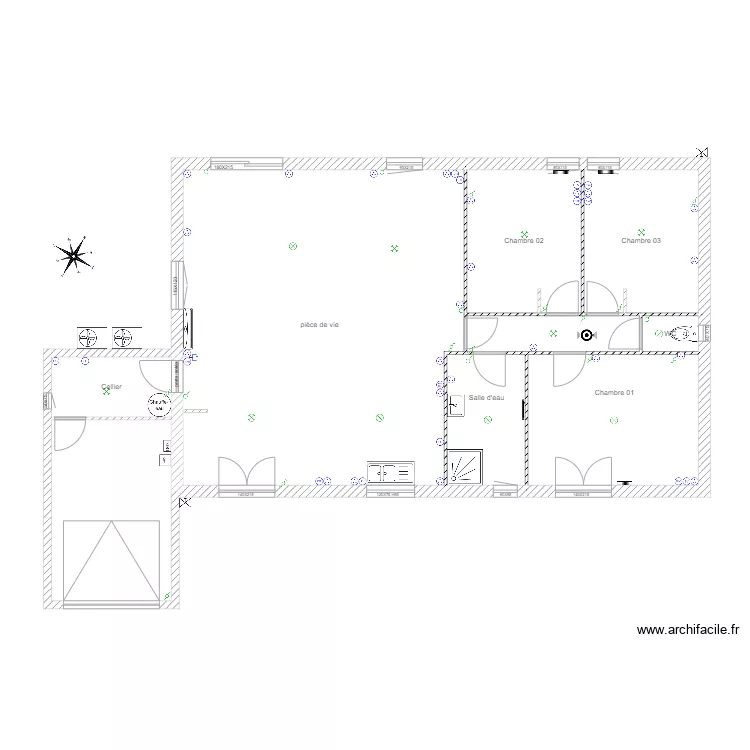 Plan OC RESIDENCE ELECTRICITE. Plan de 