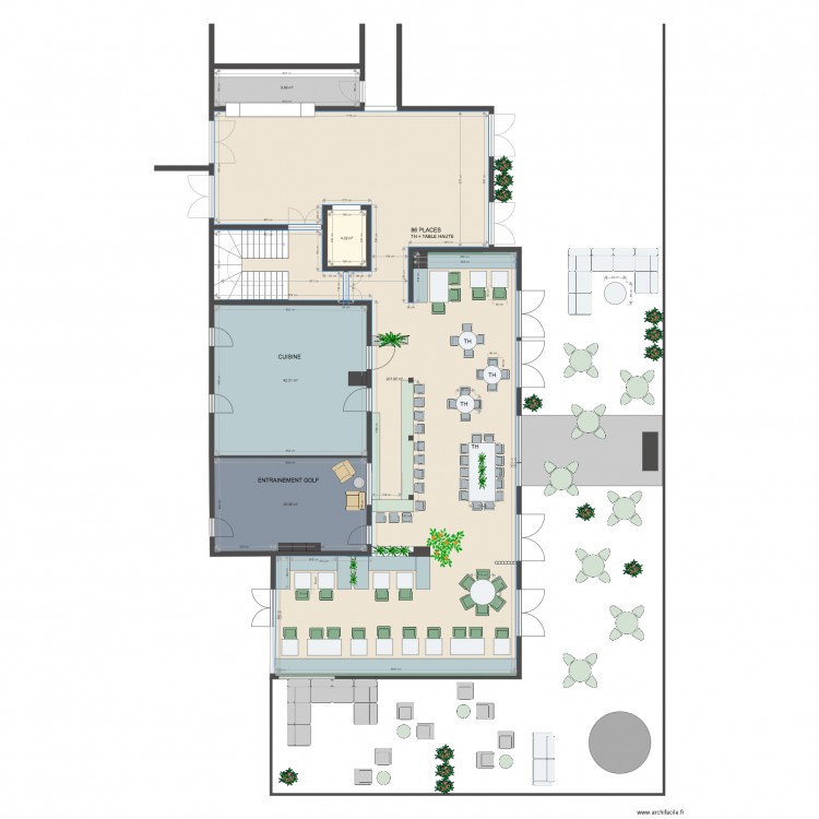Brasserie 1. Plan de 0 pièce et 0 m2