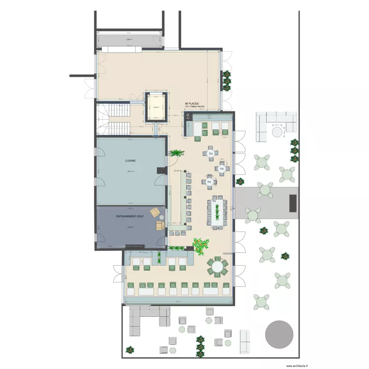 Brasserie 1. Plan de 