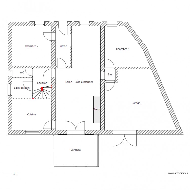 campagne. Plan de 0 pièce et 0 m2