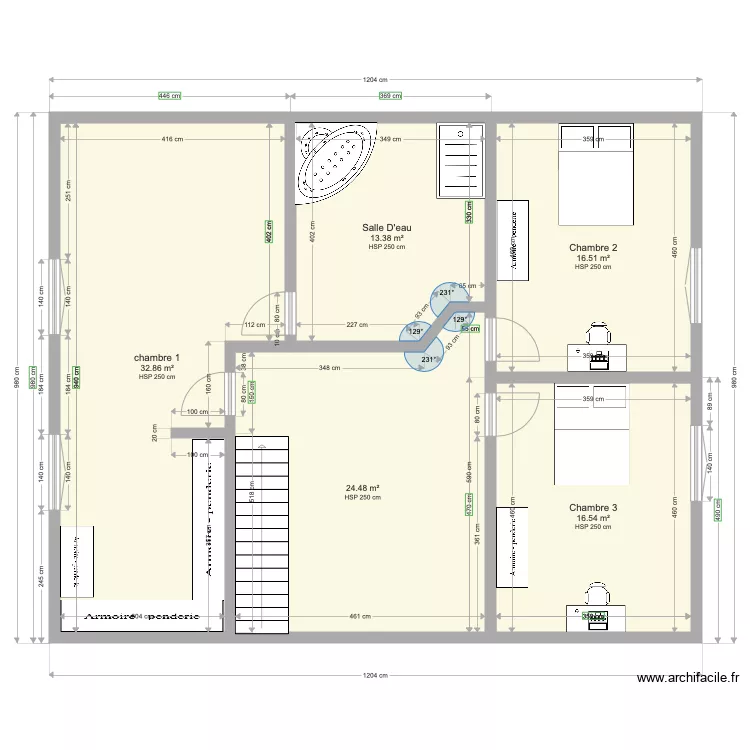 1er étage . Plan de 1er étage . Plan de