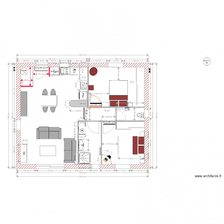 villa  borgo cinta avec cotes et 2 chambres et cuisine du 22 mars 2018. Plan de 0 pièce et 0 m2