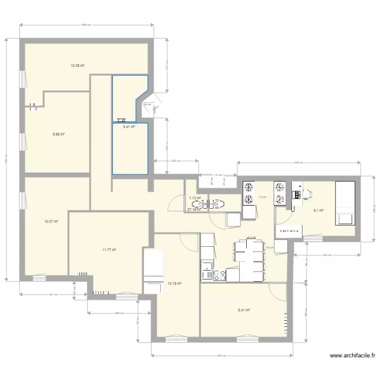 7 Chambres V6. Plan de 7 Chambres V6. Plan de