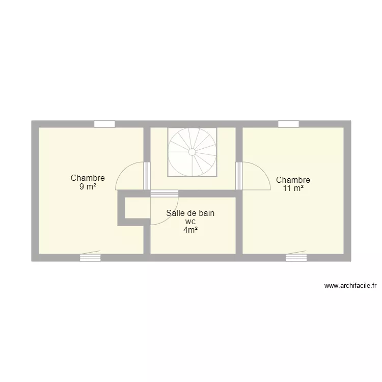 87G6014 petite maison étage. Plan de 87G6014 petite maison étage. Plan de