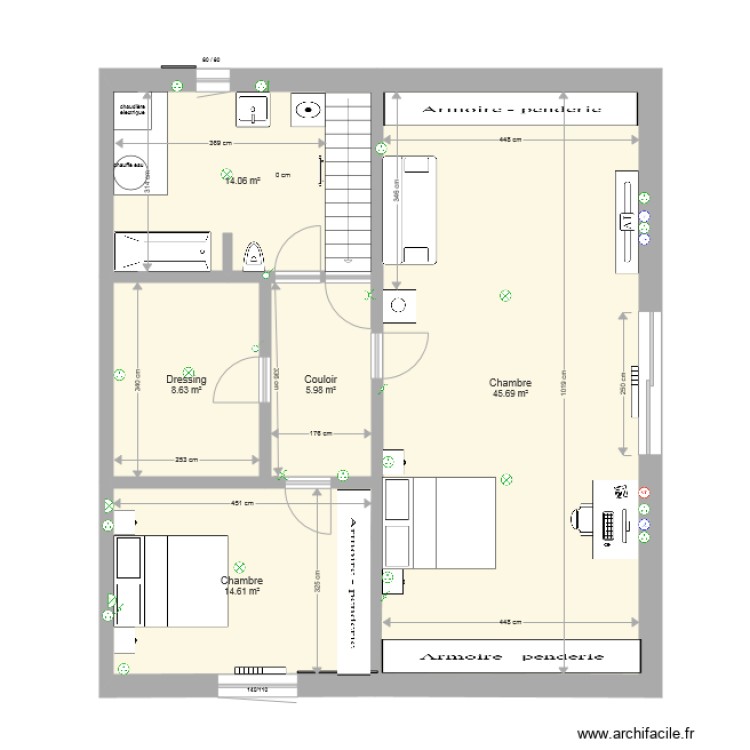 dernier etage projet chessenaz mgp. Plan de 0 pièce et 0 m2