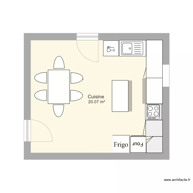 Cuisine . Plan de Cuisine . Plan de