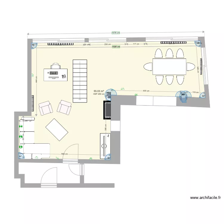 Projet maison J&eacute;r&ocirc;me 1. Plan de 