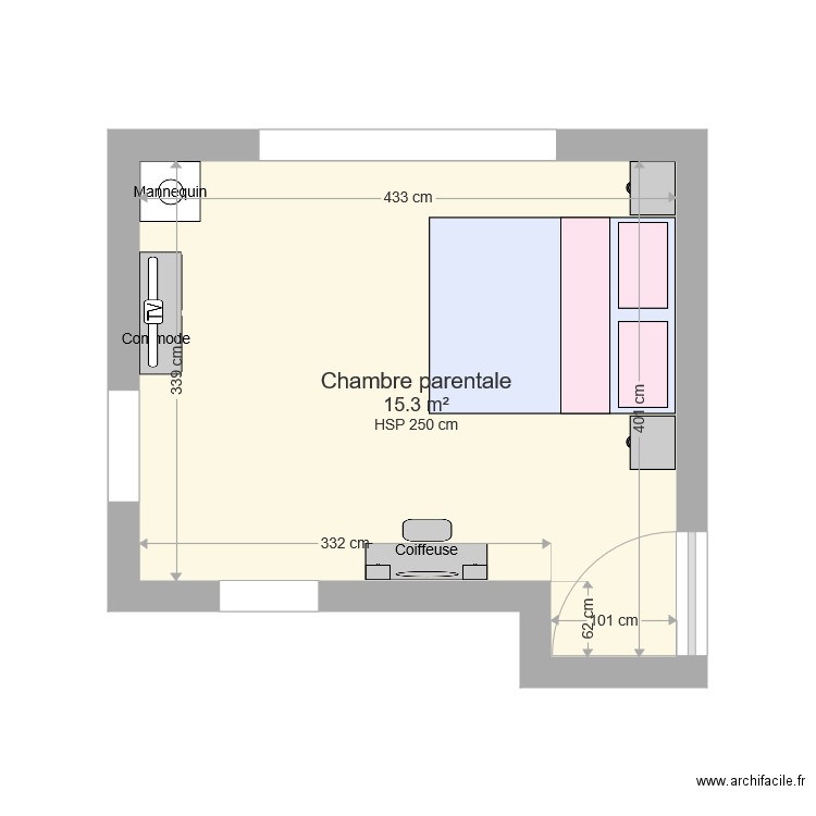 Chambre VV et TITINE V2. Plan de 0 pièce et 0 m2