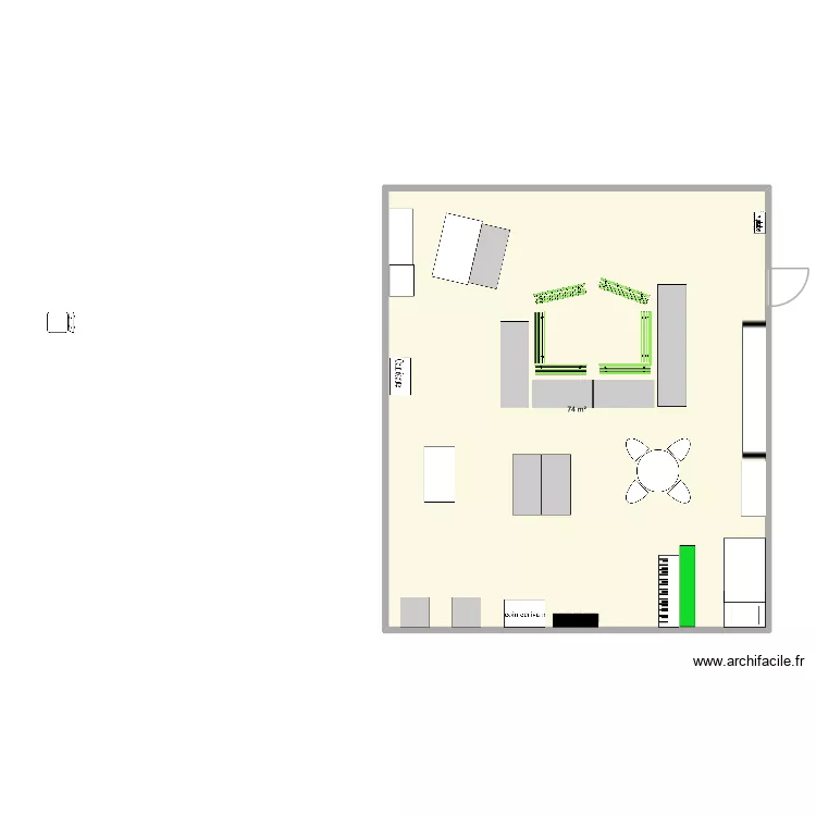 Classe 2020 2021. Plan de 1  et 74 m²
