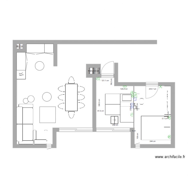 Aménagement appartement montagne 3 et Elec. Plan de 0 pièce et 0 m2