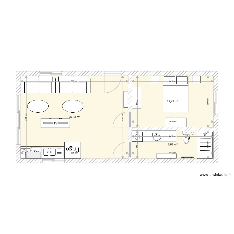 appart T2 Maman. Plan de 0 pièce et 0 m2