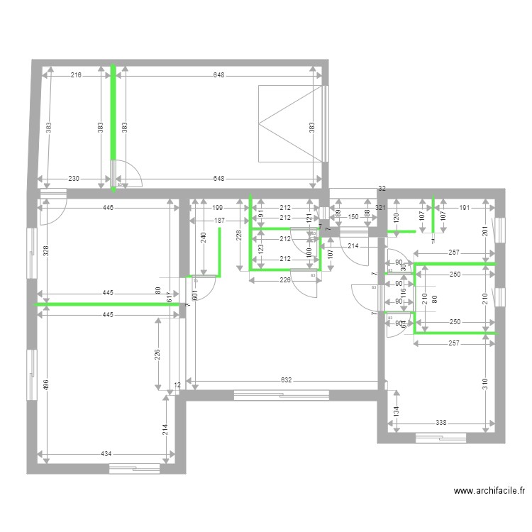 GAY CLOISONS RDC. Plan de 0 pièce et 0 m2
