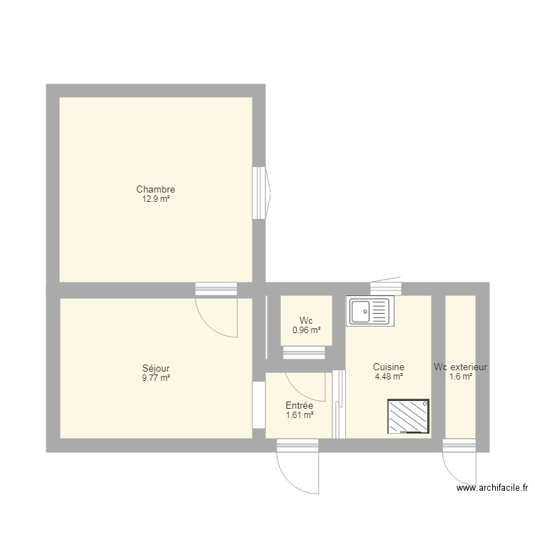 Appartement Montreuil Actuel. Plan de 0 pièce et 0 m2