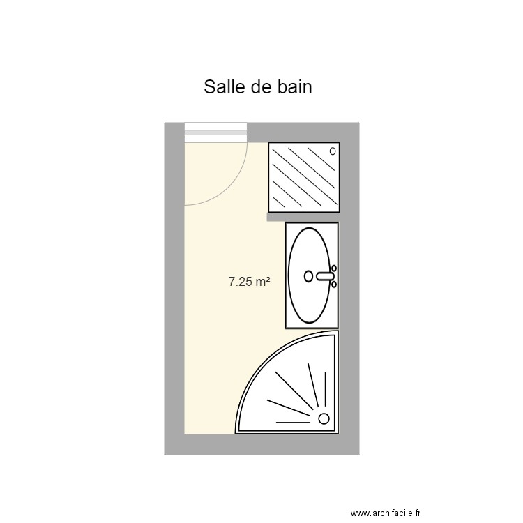 Dorante SDB existante. Plan de 0 pièce et 0 m2