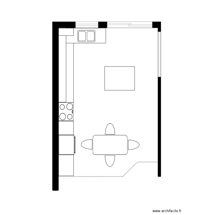 Nedia cuisine. Plan de 0 pièce et 0 m2