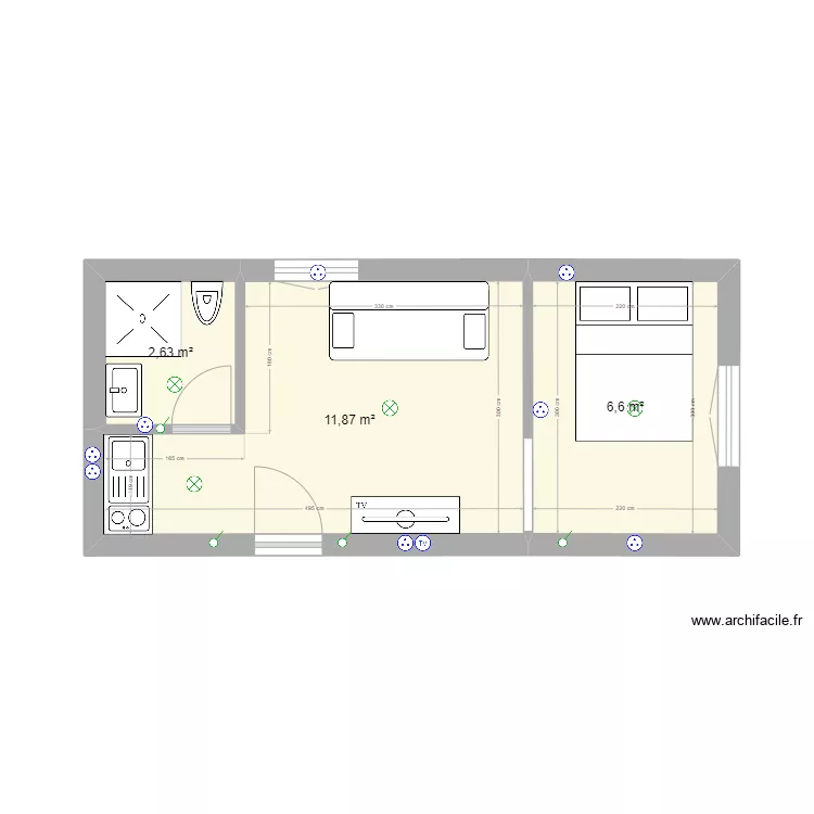 studio kerkennah. Plan de 