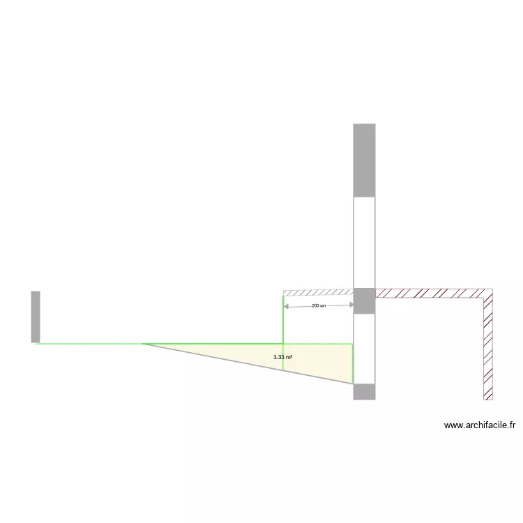 COUPE GARAGE 2. Plan de 