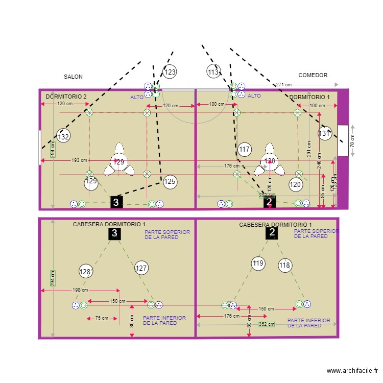 ALIM 2. Plan de 4 pièces et 43 m2