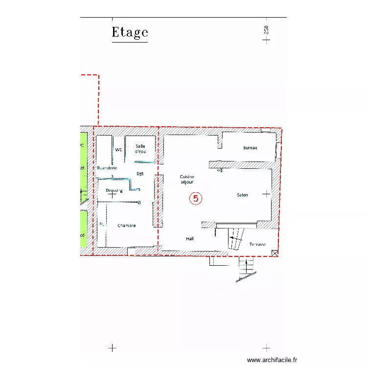 Fa&iuml;sses 17 05. Plan de 