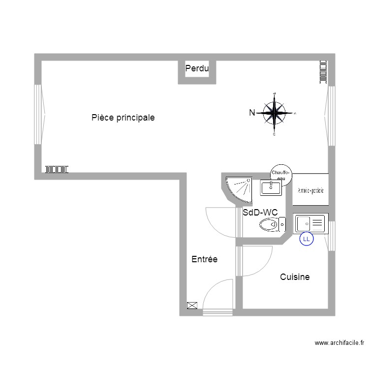 papin 501DD. Plan de 0 pièce et 0 m2