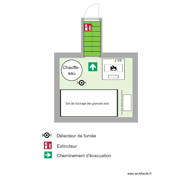 Chaufferie hôtellerie provisoire. Plan de Chaufferie hôtellerie provisoire. Plan de
