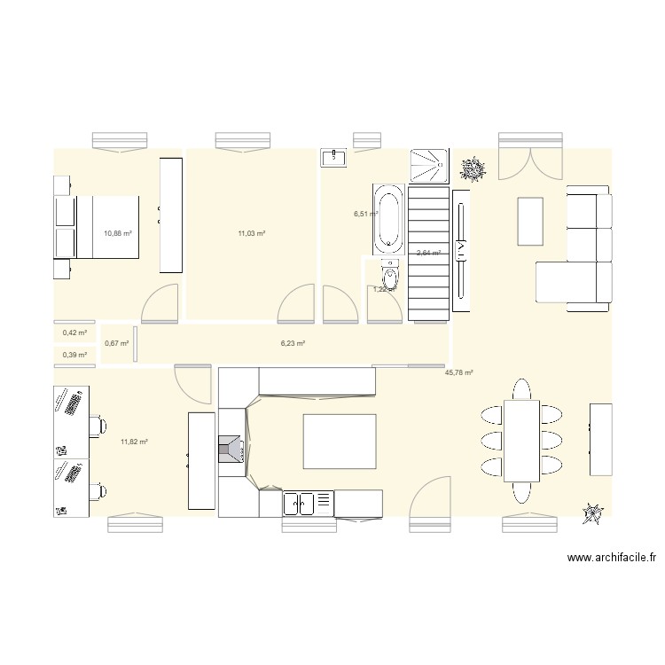 maison base 0. Plan de 0 pièce et 0 m2