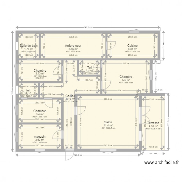 richard. Plan de 0 pièce et 0 m2