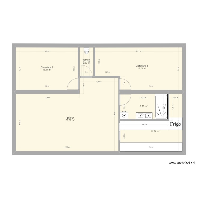 Projet autonomie. Plan de 0 pièce et 0 m2