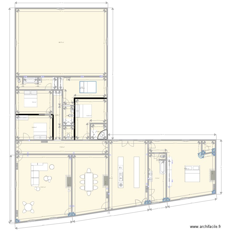 Maurice Etage bis. Plan de 0 pièce et 0 m2