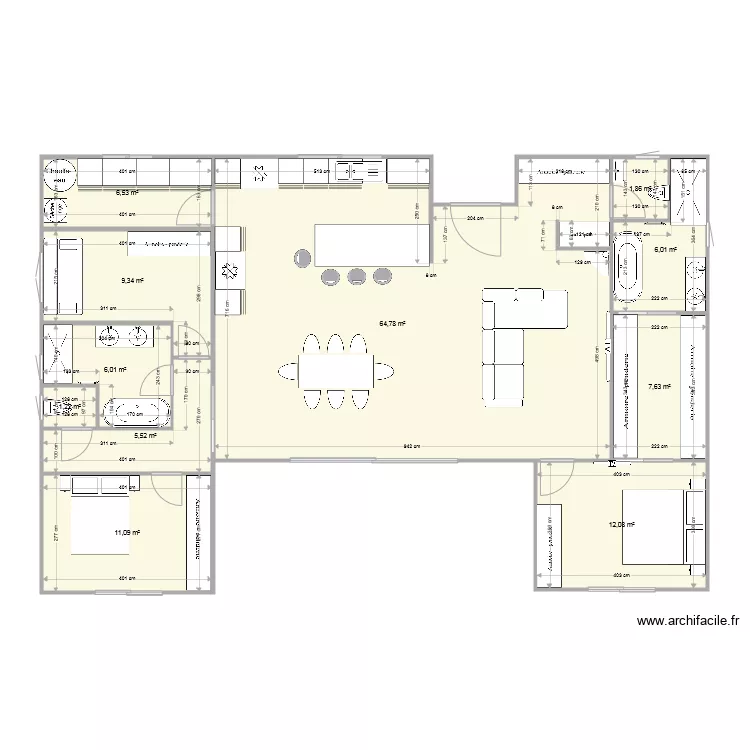 LUIGI chambre 2. Plan de 