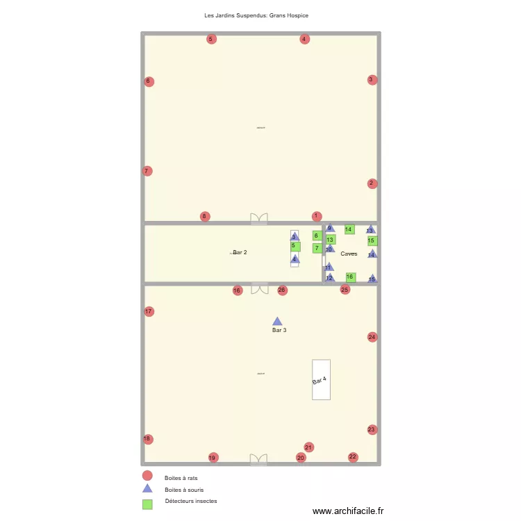 Les Jardins Suspendus. Plan de Les Jardins Suspendus. Plan de