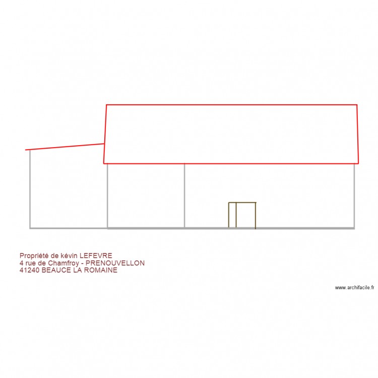 façade côté jardin avant travaux. Plan de 0 pièce et 0 m2