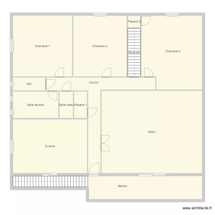 REJONY DELORME. Plan de 