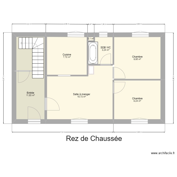 maison VIOLETA existant. Plan de 0 pièce et 0 m2