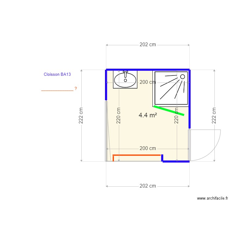 GUIGAULT RDC. Plan de 0 pièce et 0 m2