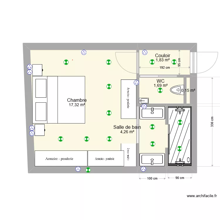 CHAMBRE. Plan de CHAMBRE. Plan de