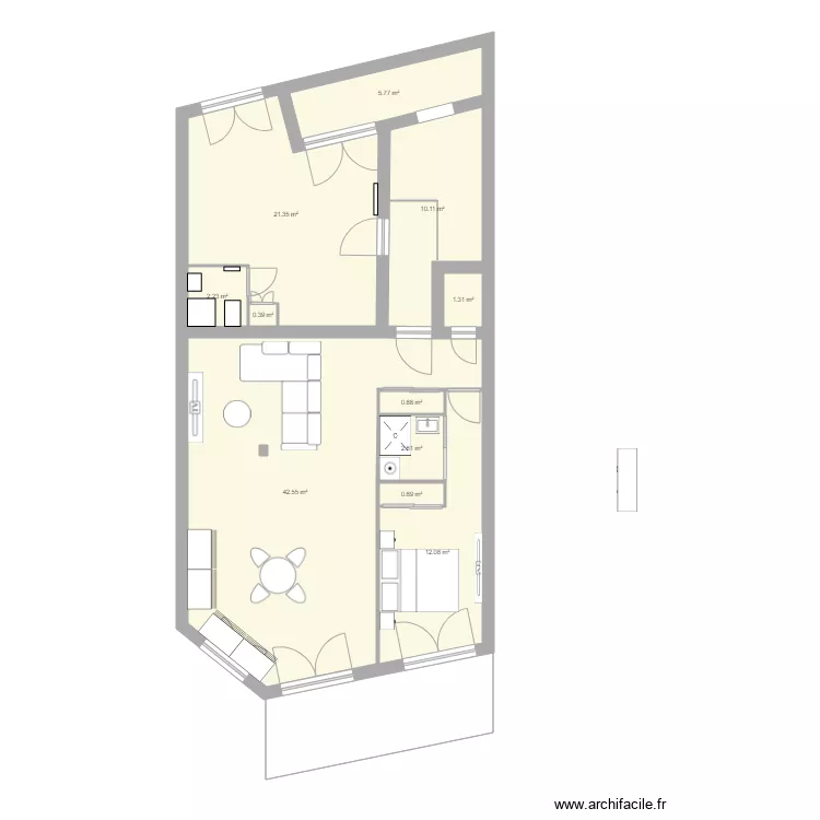 1er etage cote. Plan de 