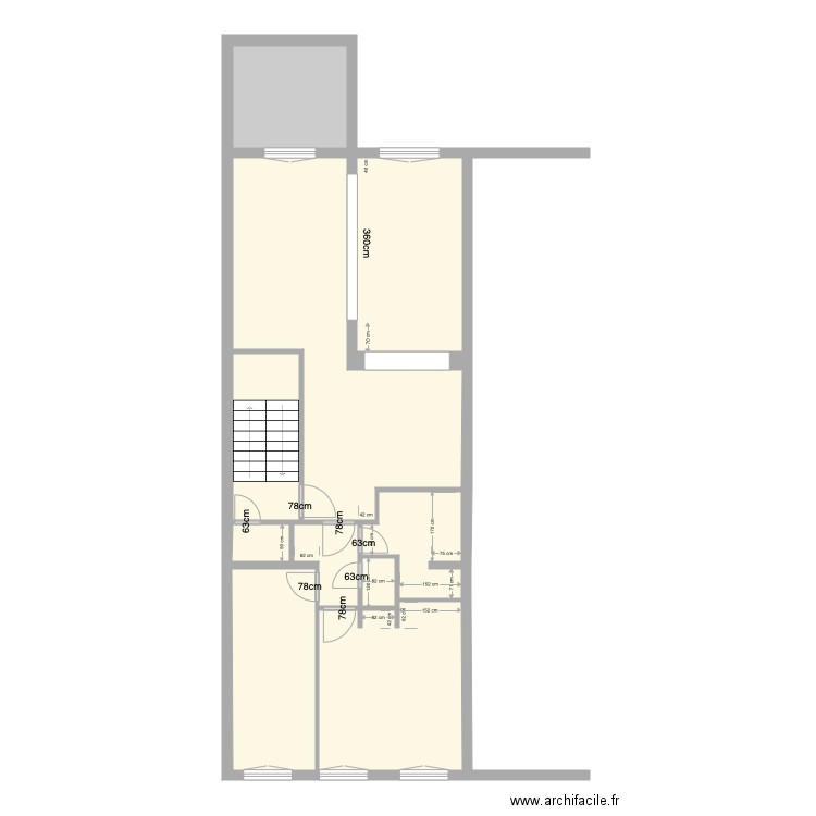 Tabellion 1e étage Construction. Plan de 0 pièce et 0 m2