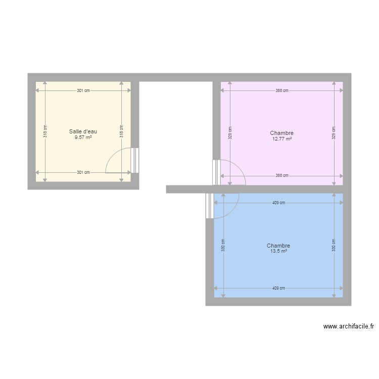 Etage 2 Villeneuve. Plan de 0 pièce et 0 m2