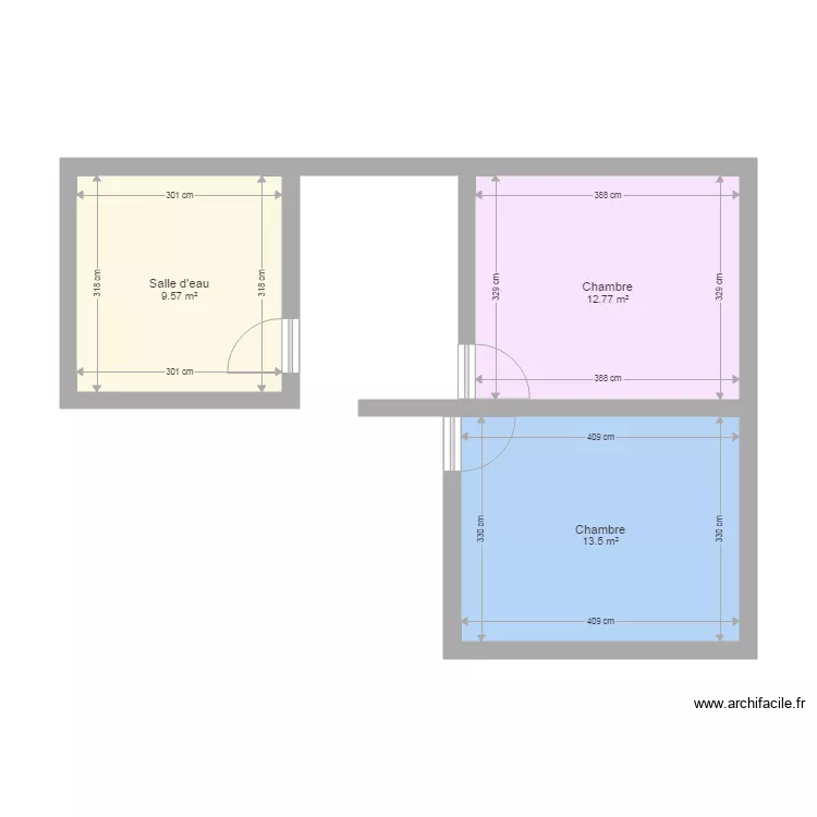 Etage 2 Villeneuve. Plan de 