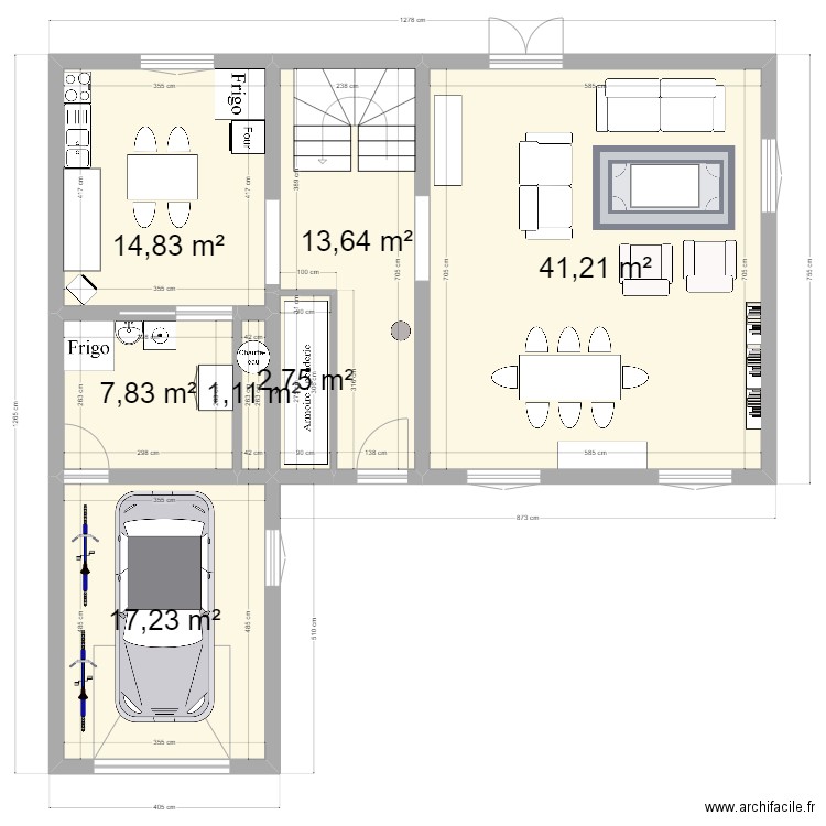 LANGUE RDC + Ext.. Plan de 0 pièce et 0 m2